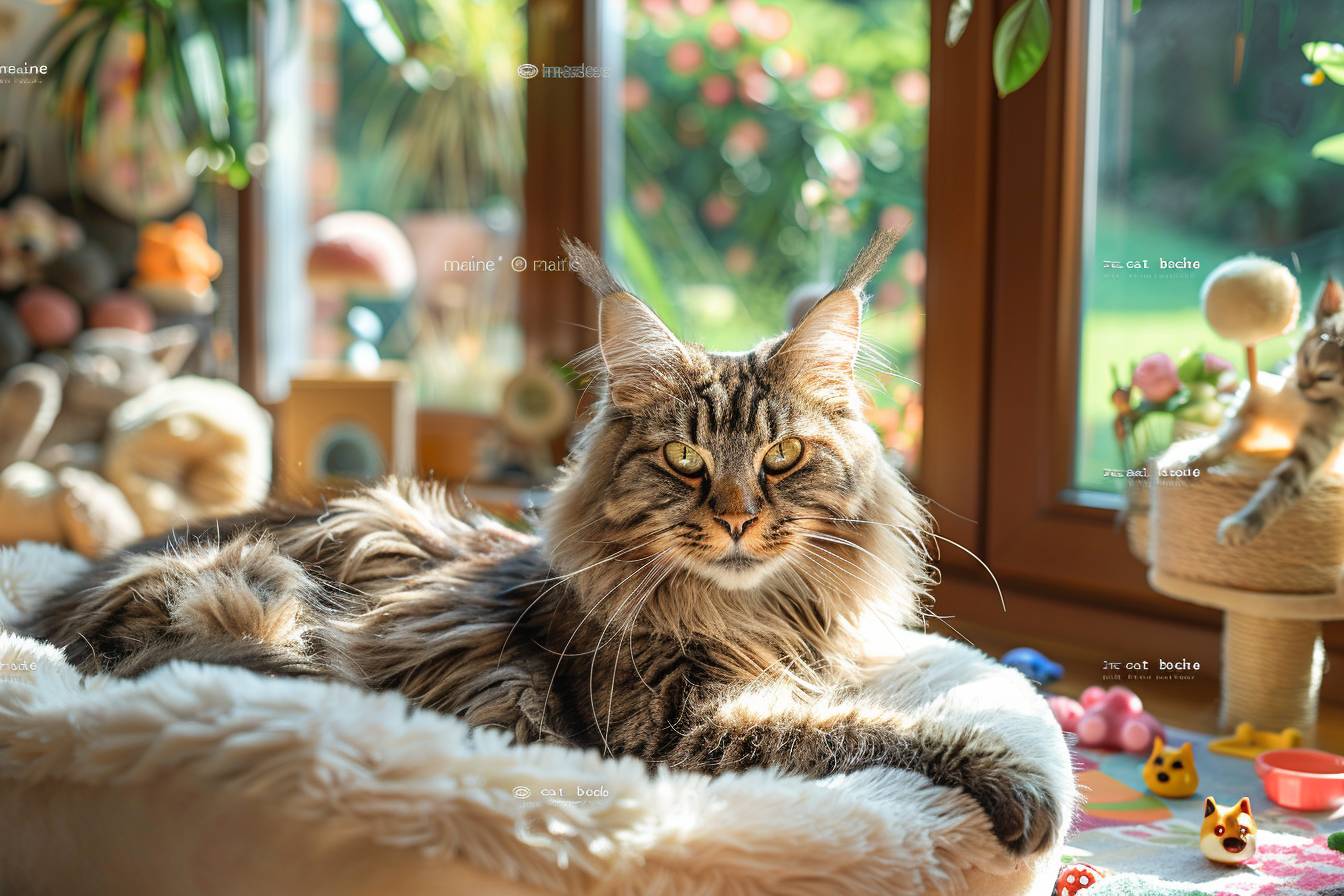 Où dort un Maine Coon ? Guide complet sur ses endroits préférés